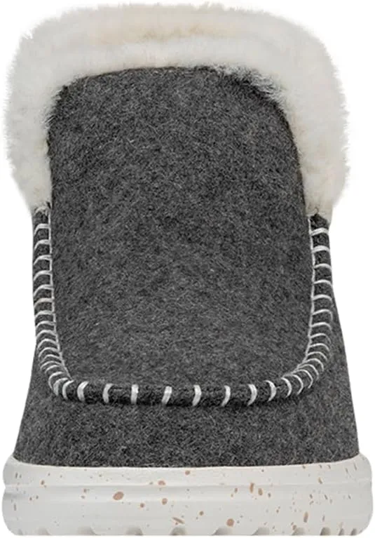 Hey Dude Denny Wool Faux Shearling | Women's Boots | Women's Pull on Boots | Comfortable & Light-Weight