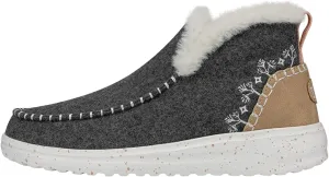 Hey Dude Denny Wool Faux Shearling | Women's Boots | Women's Pull on Boots | Comfortable & Light-Weight