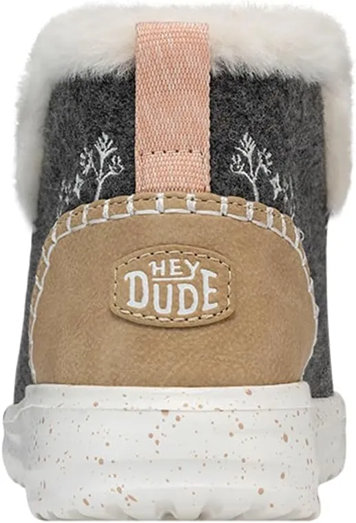 Hey Dude Denny Wool Faux Shearling | Women's Boots | Women's Pull on Boots | Comfortable & Light-Weight