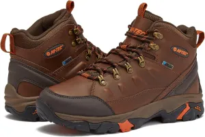 HI-TEC Acadia WP Leather Waterproof Men's Hiking Boots, Lightweight Breathable Backpacking and Trail Shoes