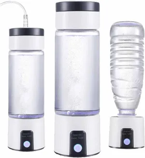 High Concentration 3000-5000PPB Hydrogen Rich Generator Water Bottle, SPE/PEM WaterIonizer, with Portable Inhaler Adapter and Self-Cleaning Mode