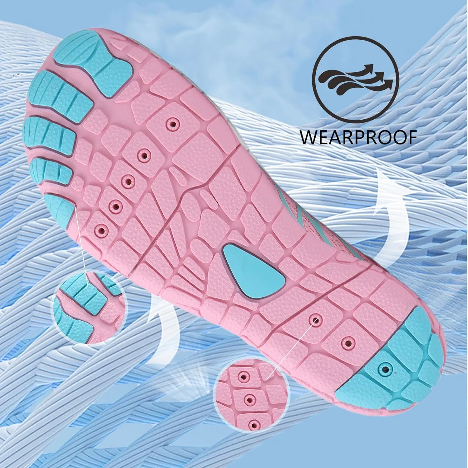 Hike Barefoot Shoes for Women Men, Breathable Non-Slip Athletic Footwear, Wide Toe Water Shoes for Hiking, Non-Slip Neuropathy Shoes for Women Men, Grounded Comfort wear