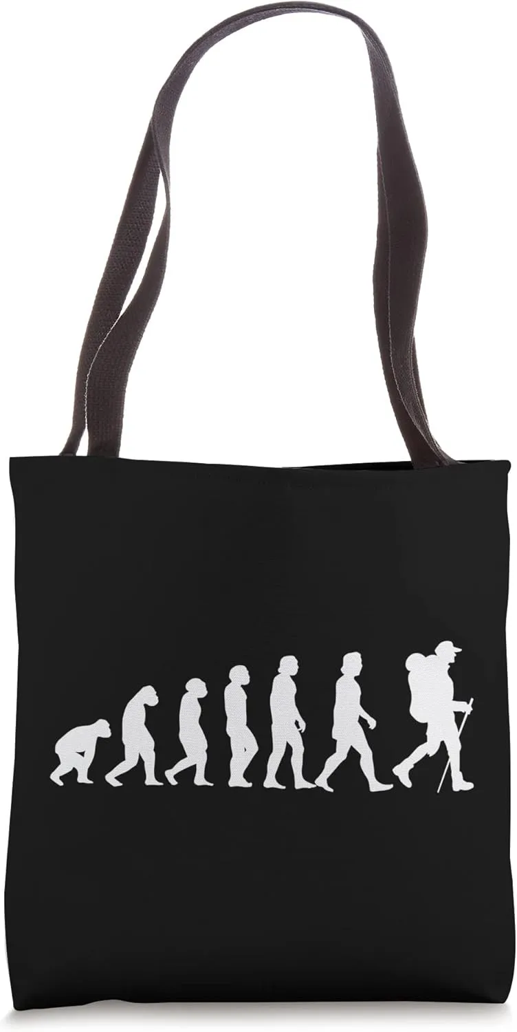 Hiking evolution, hiking, adventurer, hobby, hiking Tote Bag