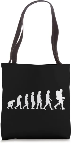 Hiking evolution, hiking, adventurer, hobby, hiking Tote Bag