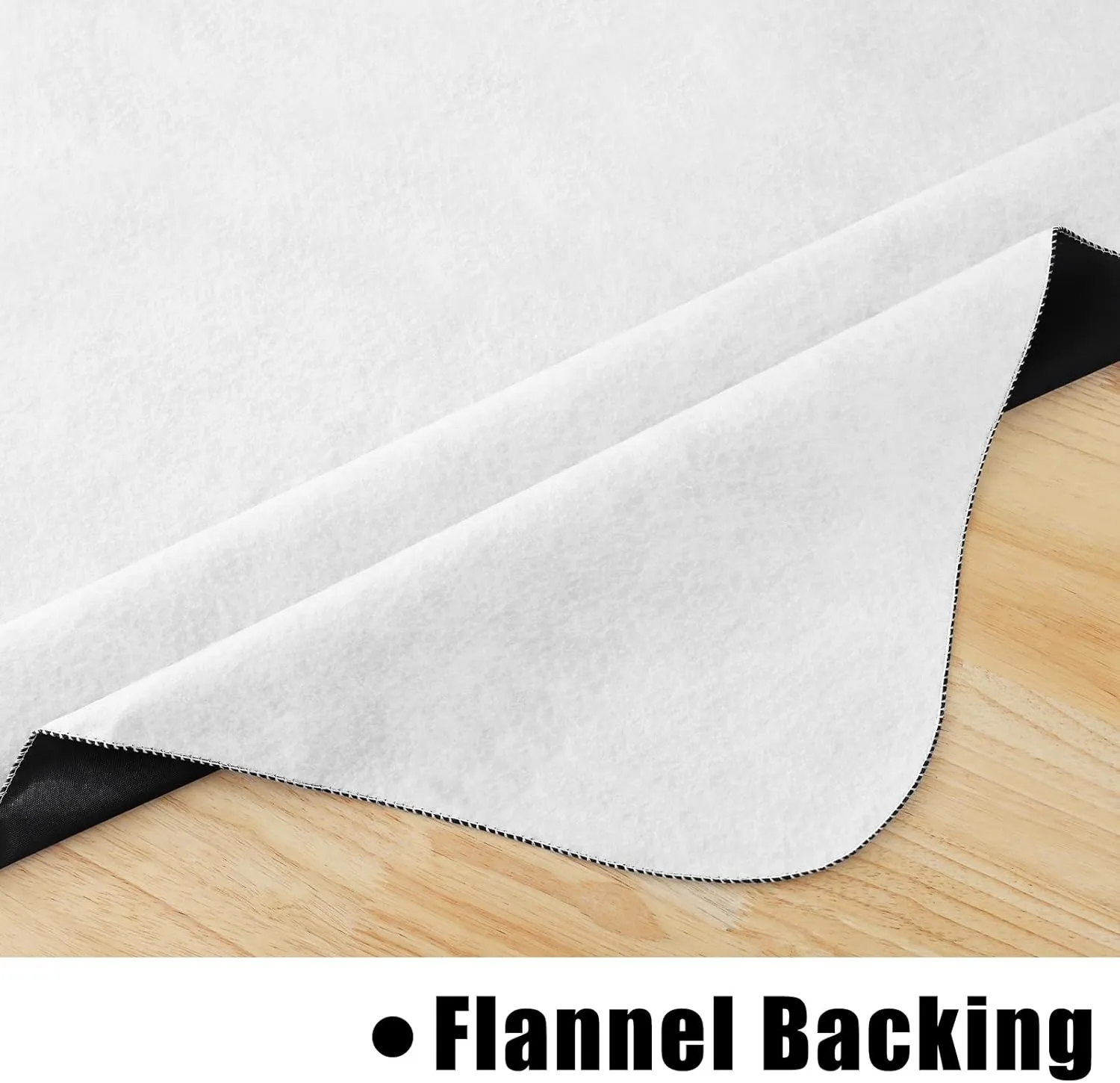 homing Rectangle Vinyl Tablecloth, Waterproof Spillproof Plastic Flannel Backed Table Cloth, Wipe Clean Table Cover for Dining Table, Buffet Parties and Camping (Black, 60" x 102")