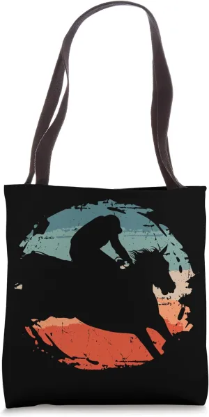 Horseback Rider Equestrian Horse Lover Sunset Horse Riding Tote Bag