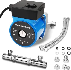 Hot Water Recirculating Pump Recirculation System & Sensor Valve 304 Stainless Steel Bybass Valve Kit for Tank Water Heaters, Instant Hot Water Directly Replace 595916, 0955805 0955800