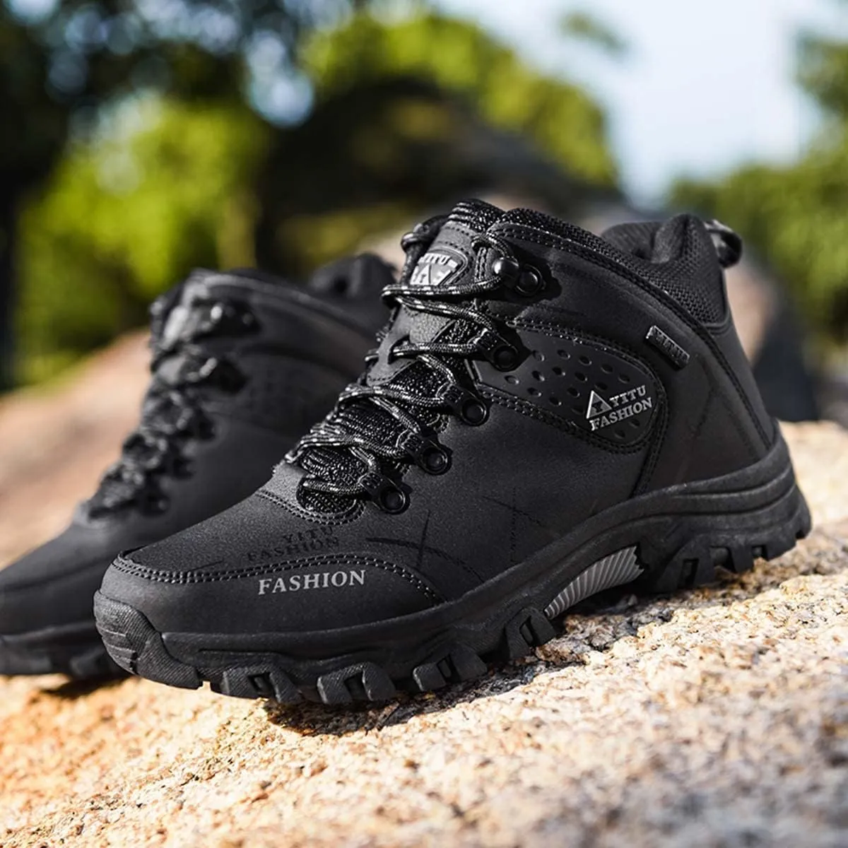 HYDLONGR Men's Women's Lightweight Waterproof Anti-Slip Hiking Shoes Travel Camping Shoes Walking Shoes