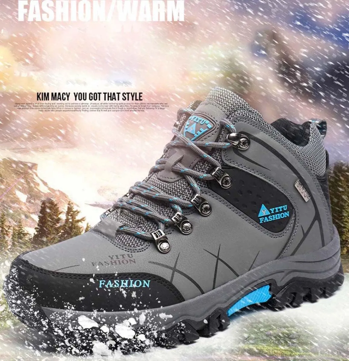 HYDLONGR Men's Women's Lightweight Waterproof Anti-Slip Hiking Shoes Travel Camping Shoes Walking Shoes