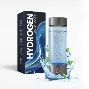 Hydrogen Water Bottle, 2200ppb, Advanced Hydrogen Rich Water Maker SPE/PEM Technology, Portable, Rechargeable, Fitness, Sports, Travel