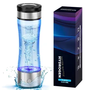 Hydrogen Water Bottle, 3000PPB Portable Hydrogen Water Bottle Generator. Newly Upgraded Hydrogen-Oxygen Separation Technology Allows for Higher Hydrogen Concentration. Suitable for Daily Use