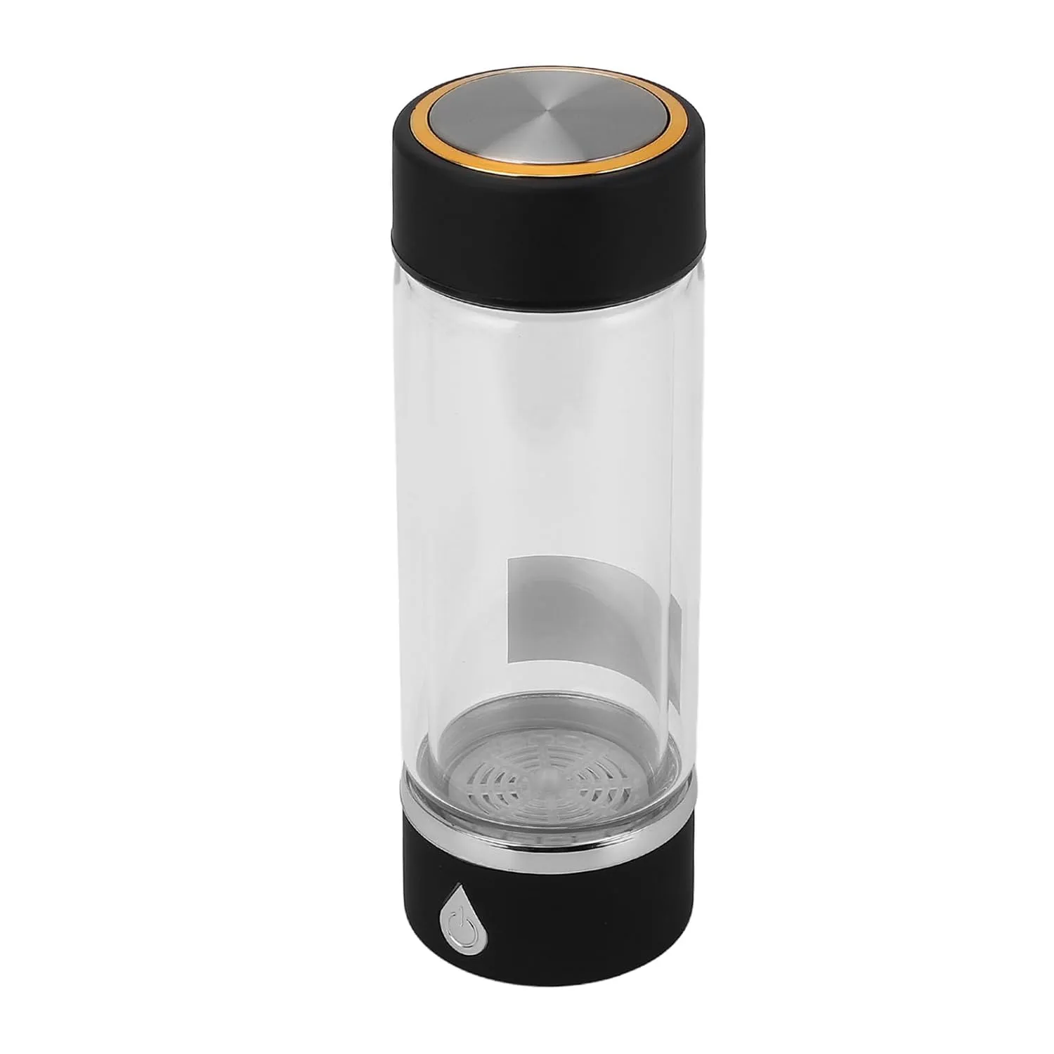 Hydrogen Water Bottle, 420ml Capacity Portable Hydrogen Rich Water Cup Warm and Cold Options Hydrogen Water Bottle Generator with Built in Rechargeable Battery for Travel, Work