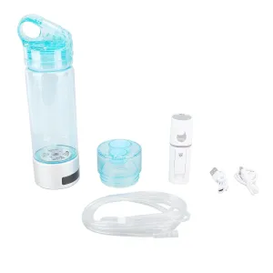Hydrogen Water Bottle Generator Electrolyzed Water Maker Portable Design for Outdoor and Travel Use 400ml Hydrogen Rich Water Ionizer