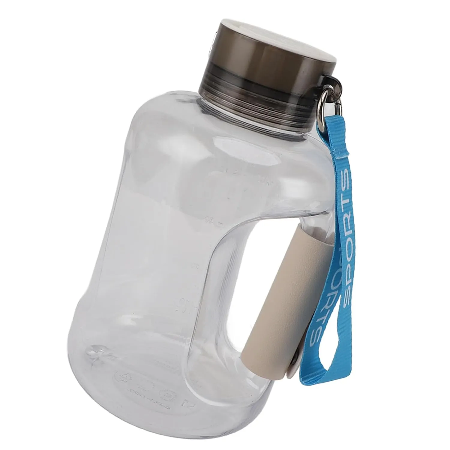 Hydrogen Water Ionizer Bottle, Boosts Metabolism Hydrogen Waterionizer Generator Reduces Fatigue 1.5L High Capacity for Sports (Beige)