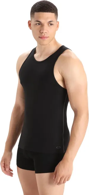 Icebreaker Merino Anatomica Tank Tops for Men, Merino Wool Base Layer - Soft, Stretchy Sleeveless Shirts for Men - Durable Tank Top Undershirt for Daily Wear, Outdoor Activities - Black, XX-Large