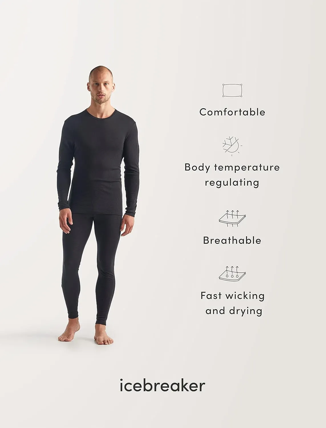 Icebreaker Merino Men's Merino 150 Anatomica Ls Crewe