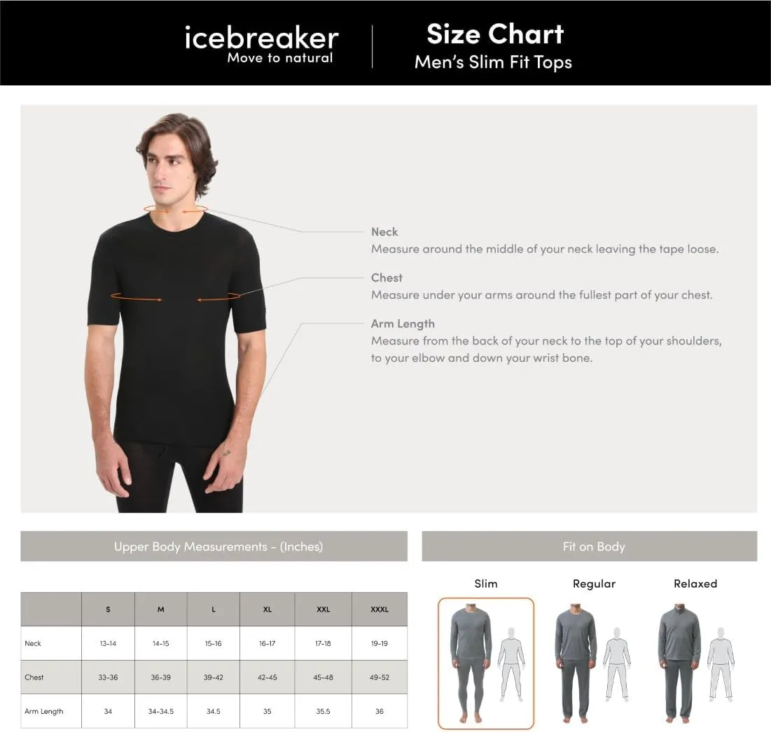 Icebreaker Merino Men's Merino 150 Anatomica Ss V