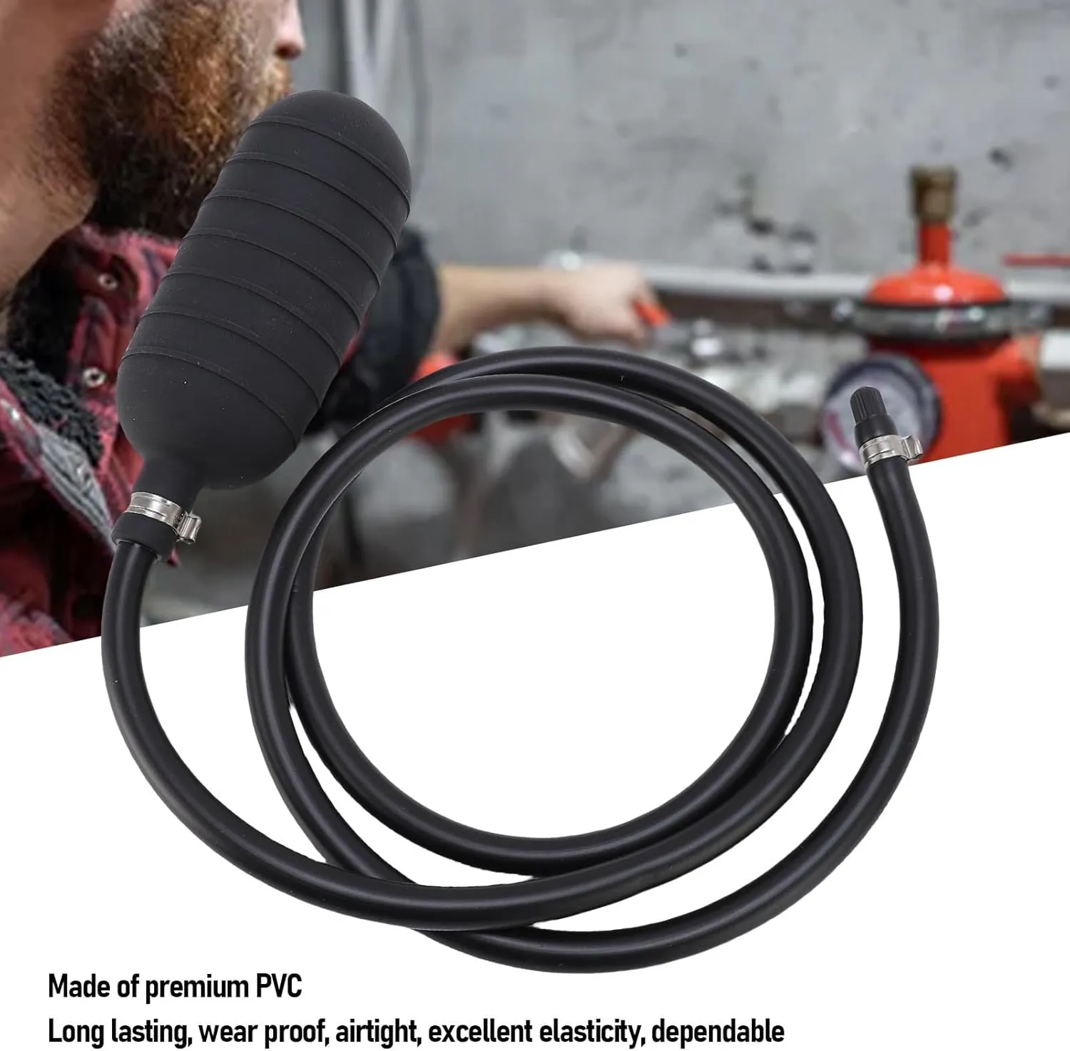 Inflatable Pipe Plug for Water Shut Off PVC Airbag Test Plug for Sewer, Drainage Pipeline Maintenance Leak Proof, Airtight Seal (150mm)