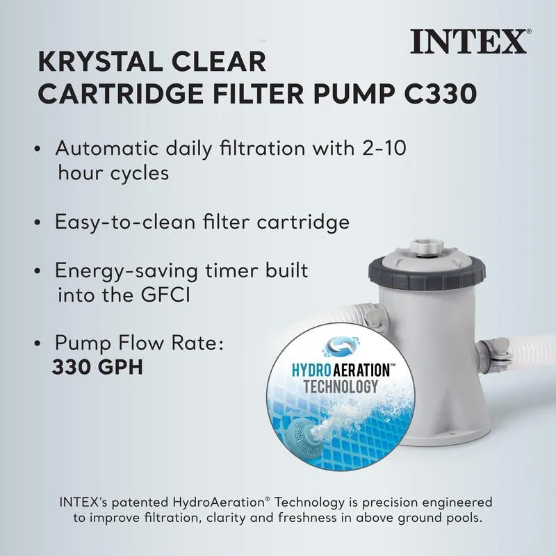 Intex 26701EH Prism Frame above Ground Swimming Pool with Pump
