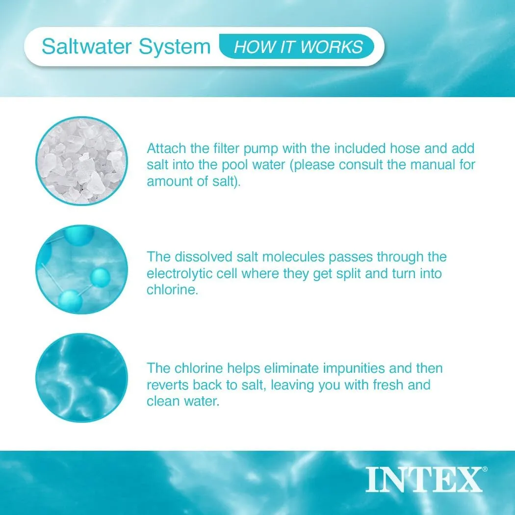 Intex Krystal Clear Saltwater System for Above-Ground Pools up to 15,000 Gallons