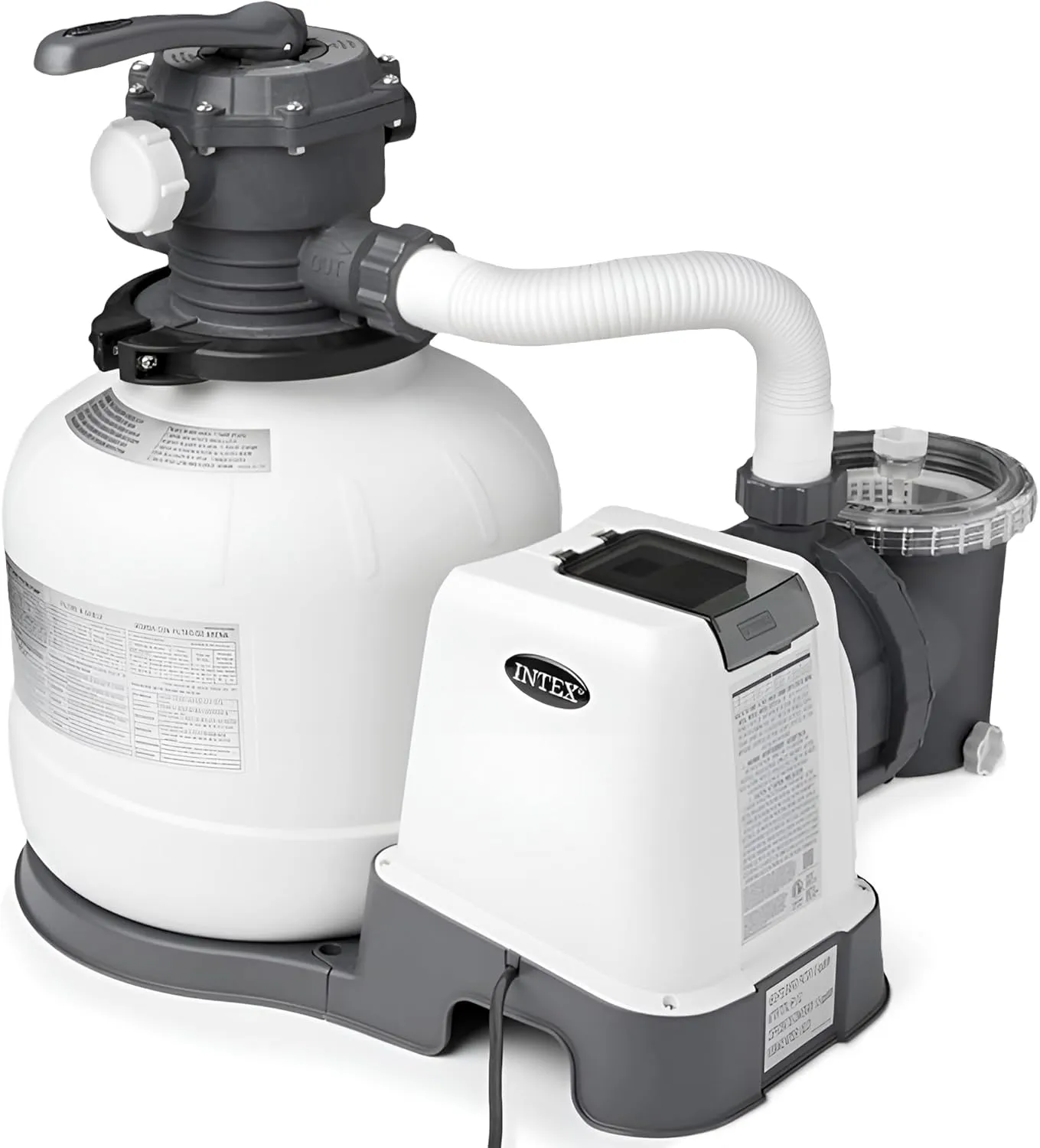 Intex SX2800 Krystal Clear Sand Filter Pump: 2800 GPH Pump Flow Rate – Improved Circulation and Filtration – Easy Installation – Improved Water Clarity – Easy-to-Clean