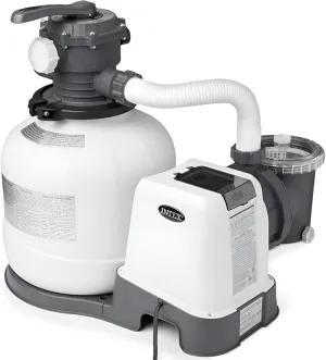 Intex SX2800 Krystal Clear Sand Filter Pump: 2800 GPH Pump Flow Rate – Improved Circulation and Filtration – Easy Installation – Improved Water Clarity – Easy-to-Clean