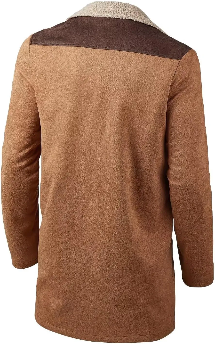 INVACHI Men's Western Jacket Vintage Suede Jacket for Men Cowboy Coats for Men