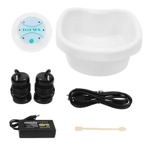 Ionic Foot Bath Detox Machine, Portable Ionic Foot Spa at Home Detox, Ionic Detox Foot Bath Spa Machine for Home Use Beauty Club Salon, Regain Health & Vitality (With Basin)