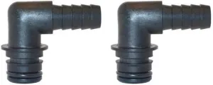 IPW Industries Inc. - Flojet (20381-009) - Quad Port 90-Degree Elbow Fitting (1/2" Quick Disconnect Hose Barb) Ideal Connector for Water Pump Systems
