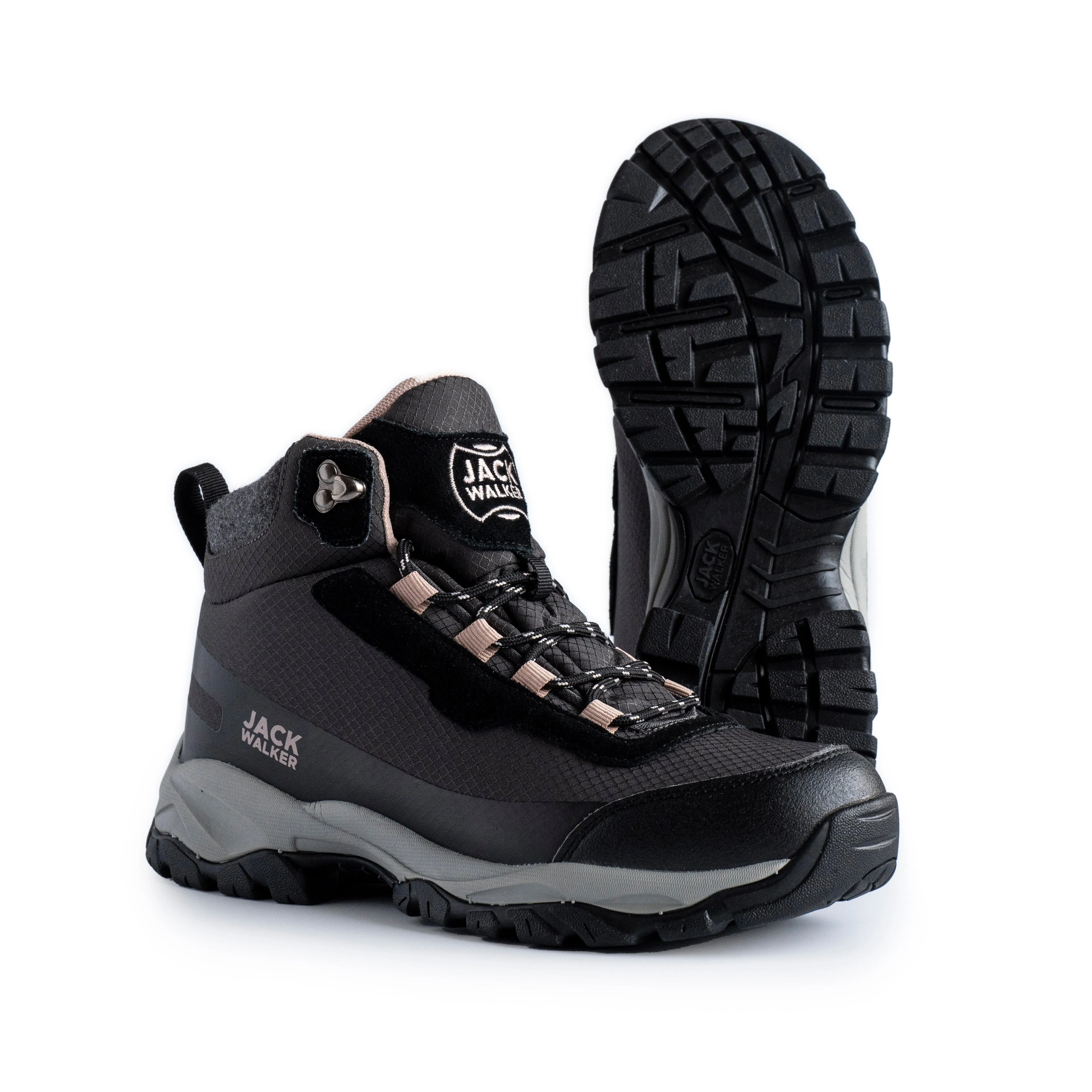 Jack Walker Women Waterproof Hiking Boots Lightweight Trekking Walking Shoes Pink JW4005