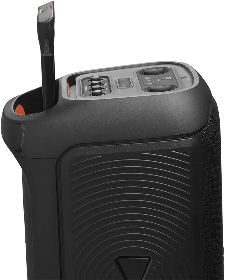JBL PARTYBOX Stage 320 Portable Party Speaker Bundle with gSport Cargo Sleeve (Black)