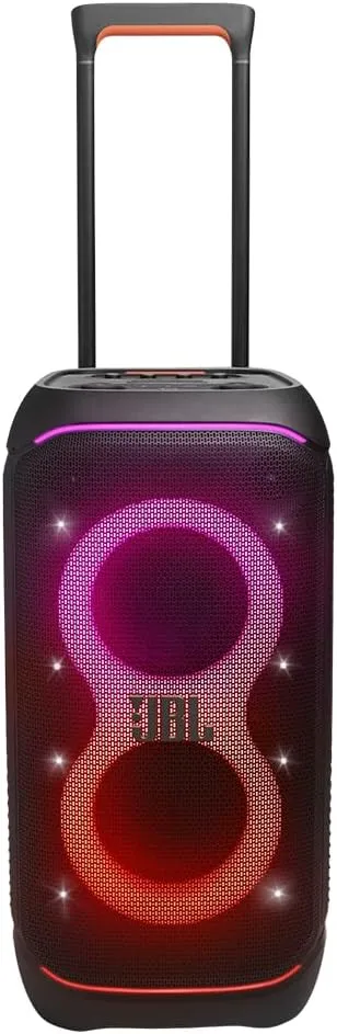 JBL PARTYBOX Stage 320 Portable Party Speaker Bundle with gSport Cargo Sleeve (Black)