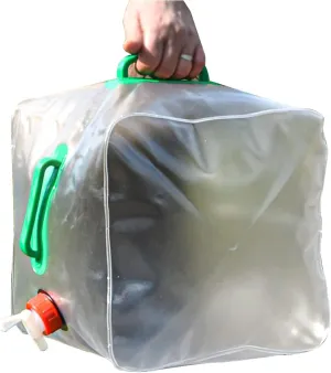 JOKIVTOU Transparent Collapsible Water Container,20L Camping Water Storage Carrier Jug,Folding Bucket,Water Jug, Camping Water Storage Container, for Hiking Camping Fishing Travelling