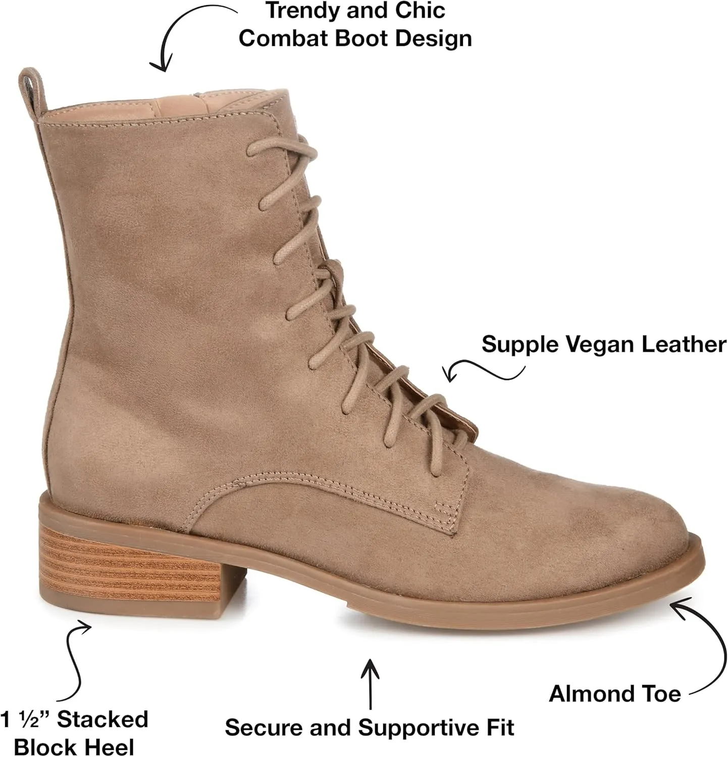 Journee Collection Women's Vienna Combat Boot