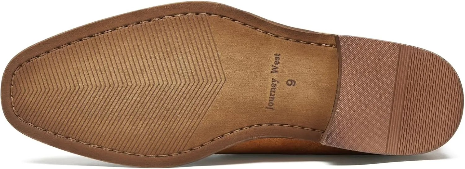 Journey West Mens LightWeight Suede Desert chelsea chukka Boots