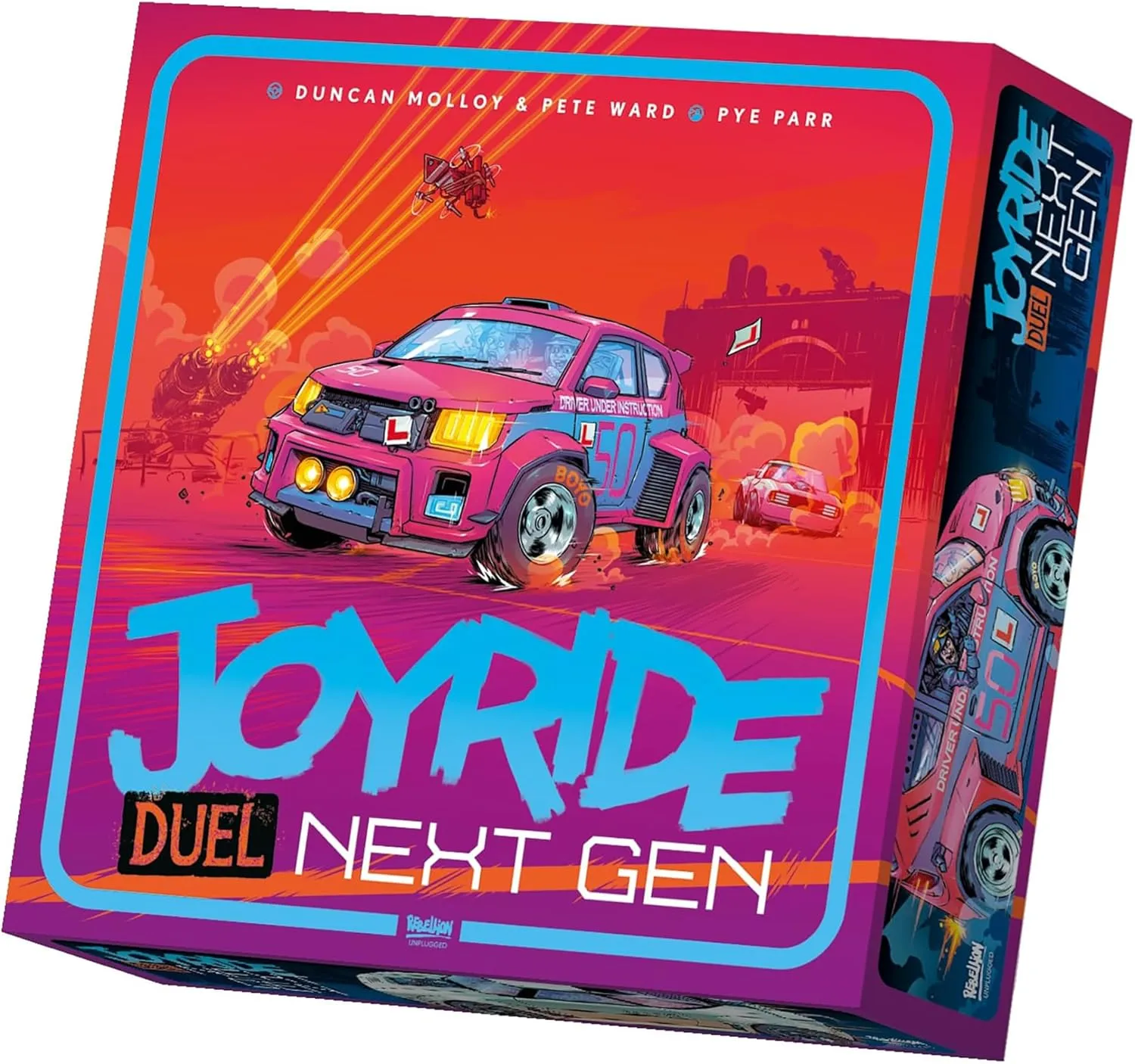 Joyride: Next Gen - Car Combat Board Game, Standalone Head to Head, Battle On Racetracks, Double-Sided Map, Ages 12 , 2 Player