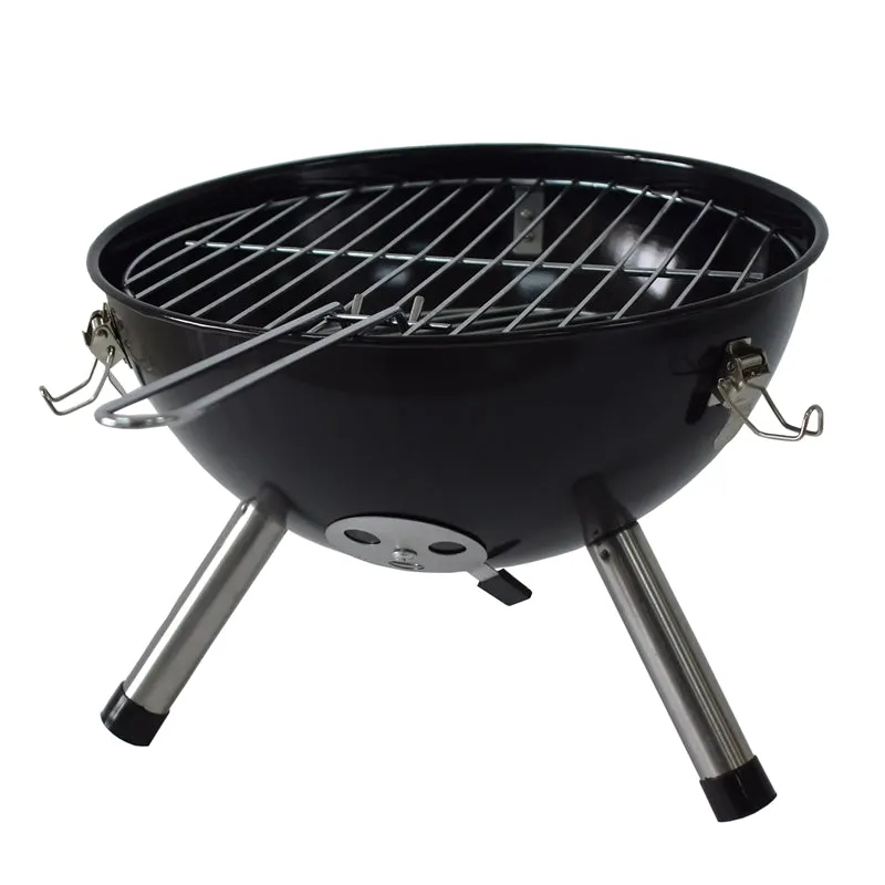 Jumbuck Black Portable Charcoal Grill BBQ/ Ideal for Outdoor Cooking & Camping