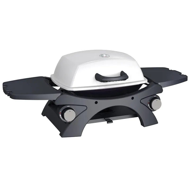 Jumbuck Double Burner Portable BBQ-Black Solid Steel