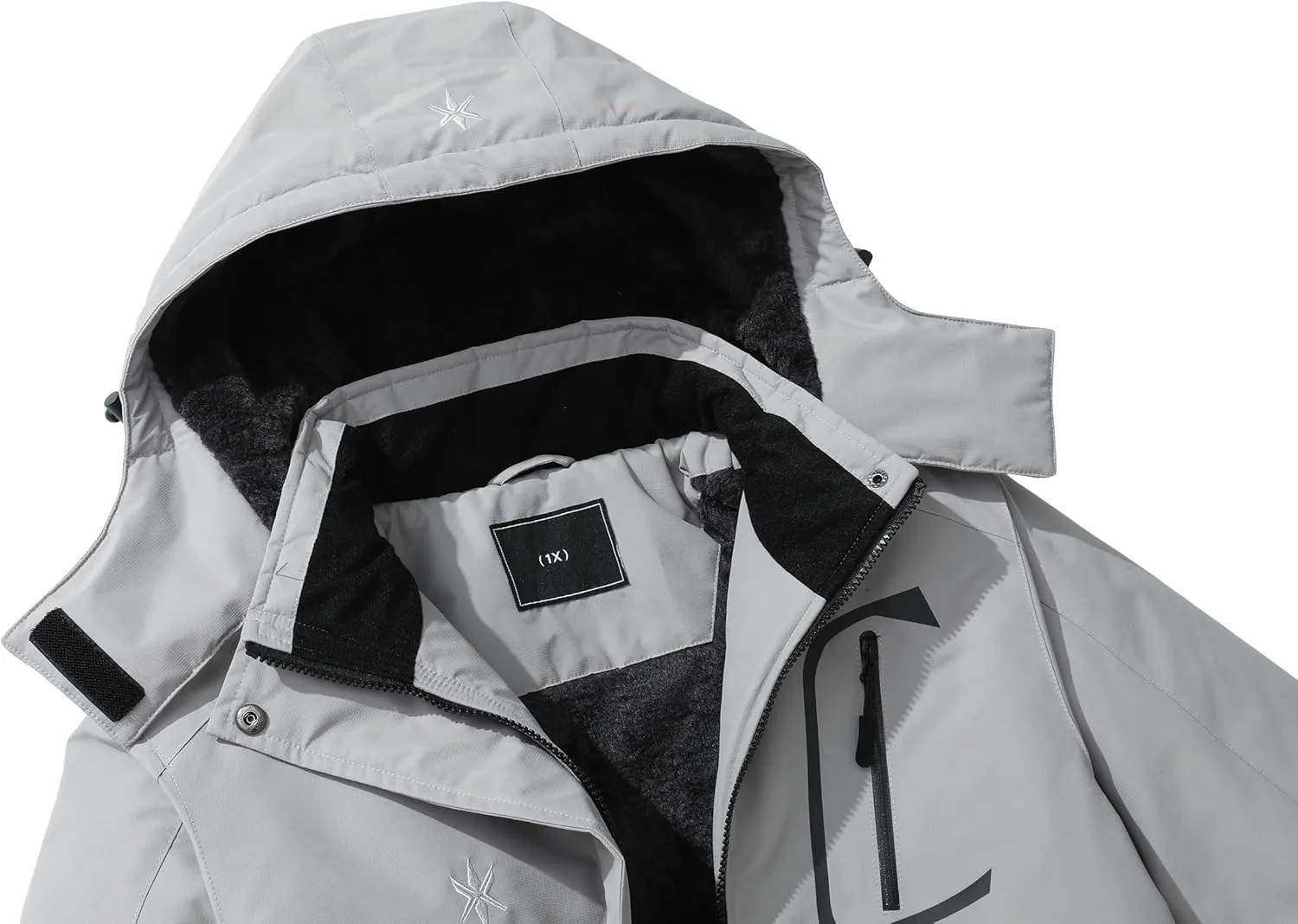 KAIDER Women's Plus Size Waterproof Ski Jacket Winter snow outdoor warm hooded raincoat Mountain Windbreaker Coat