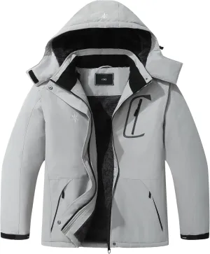 KAIDER Women's Plus Size Waterproof Ski Jacket Winter snow outdoor warm hooded raincoat Mountain Windbreaker Coat