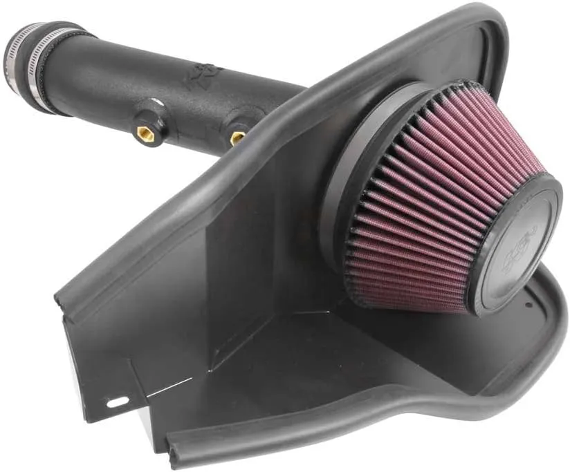 K&N Cold Air Intake System: High-Flow Air Filter, Increase Performance & Acceleration: Compatible with 2014-2020 Ford: Fusion, 63-2588