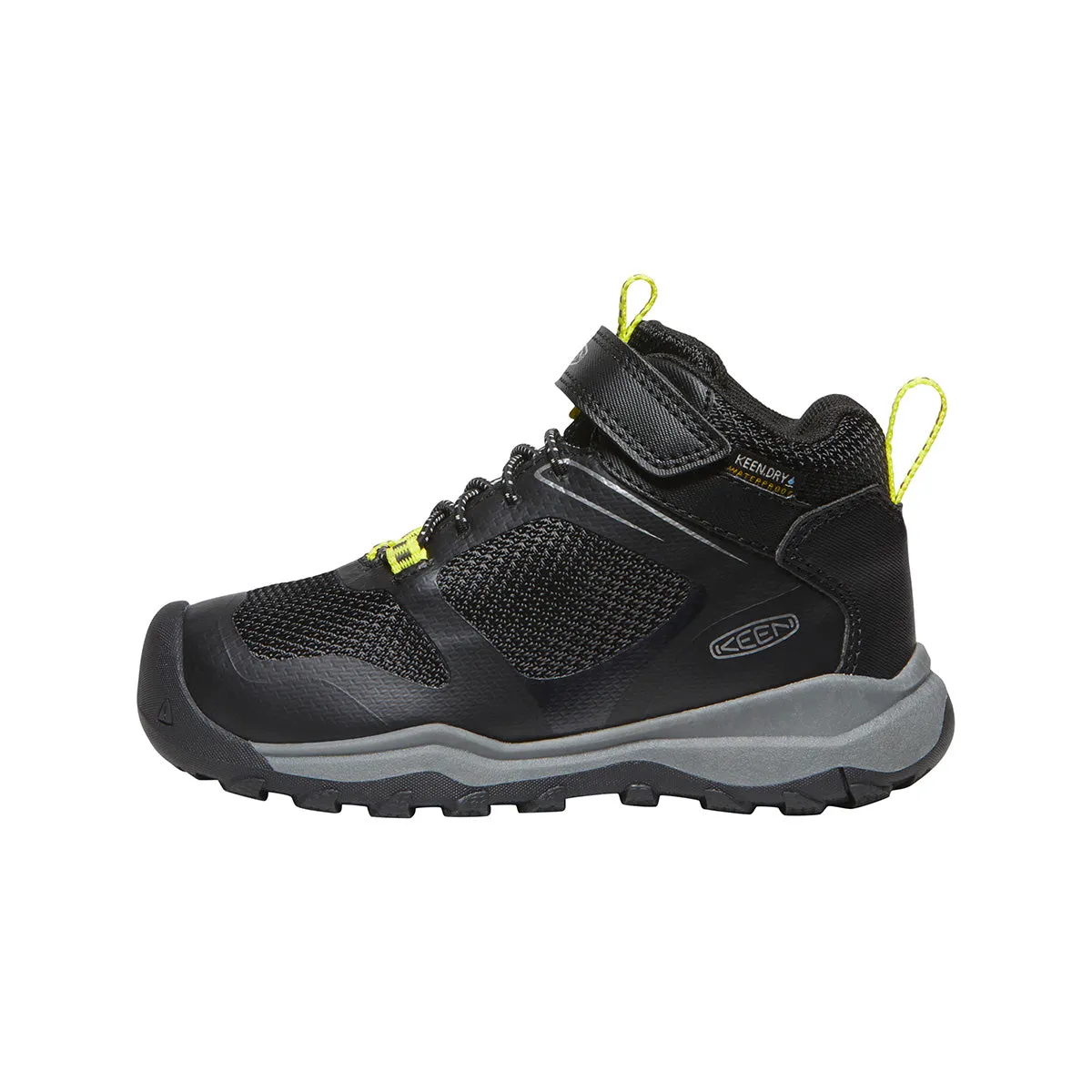 KEEN 1028018 Little Kids' Wanduro Mid WP Sizes 8-13 Black
