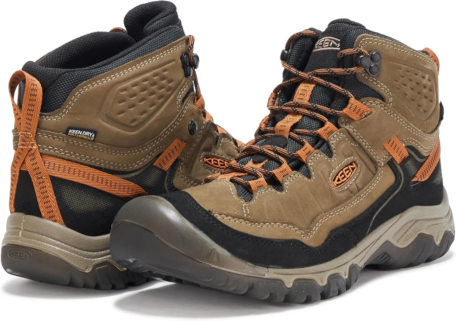 KEEN Men's Targhee 4 Mid Height Durable Comfortable Waterproof Hiking Boot