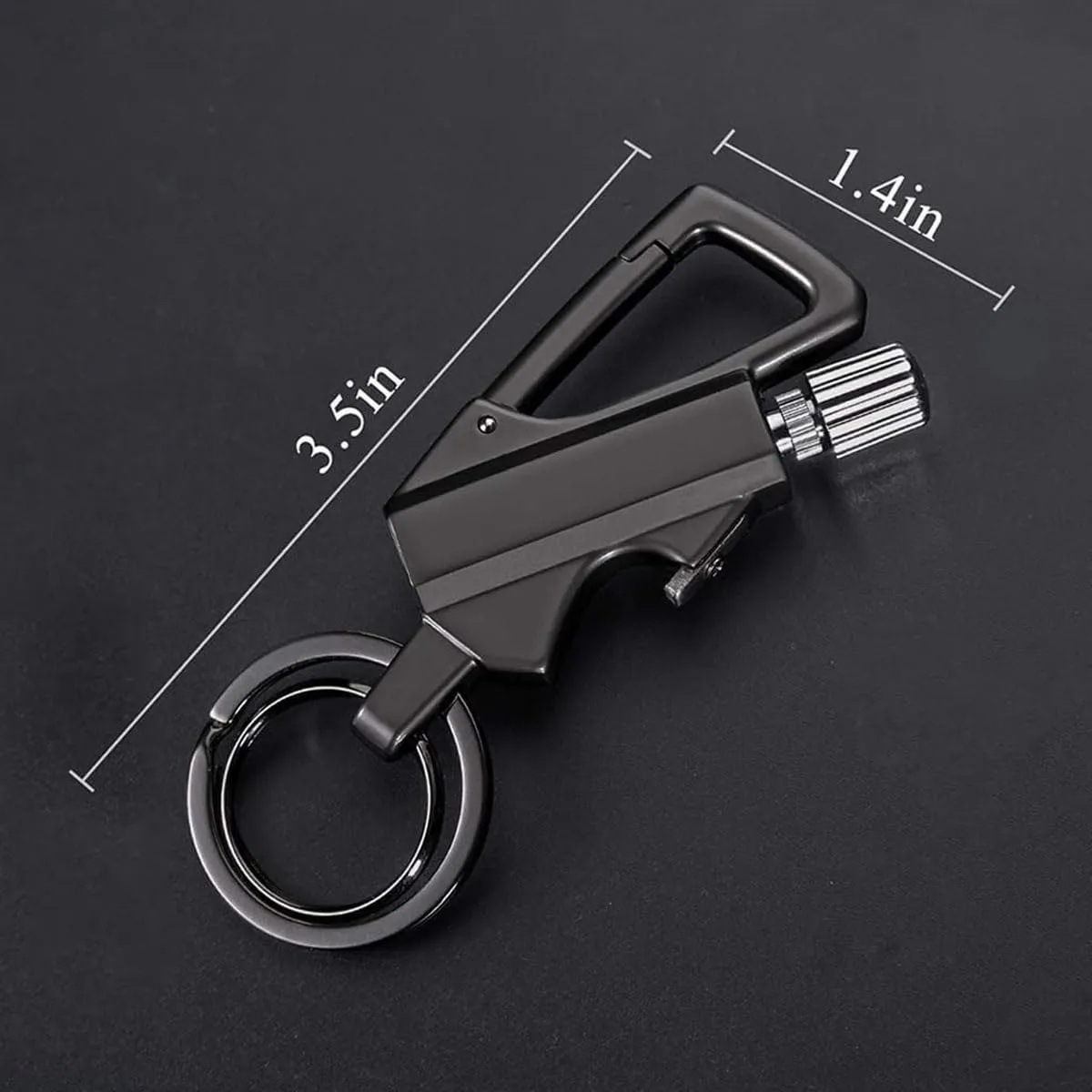 Kerosene Matches Keychain Lighter, Reusable, Outdoor,Grill,BBQ,Camping Mountaineering Hiking Tools(2pack Gold)