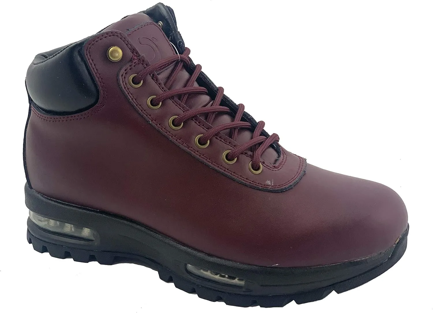 LABO Men's Black Hiking Leather Boot Air Heel #5712
