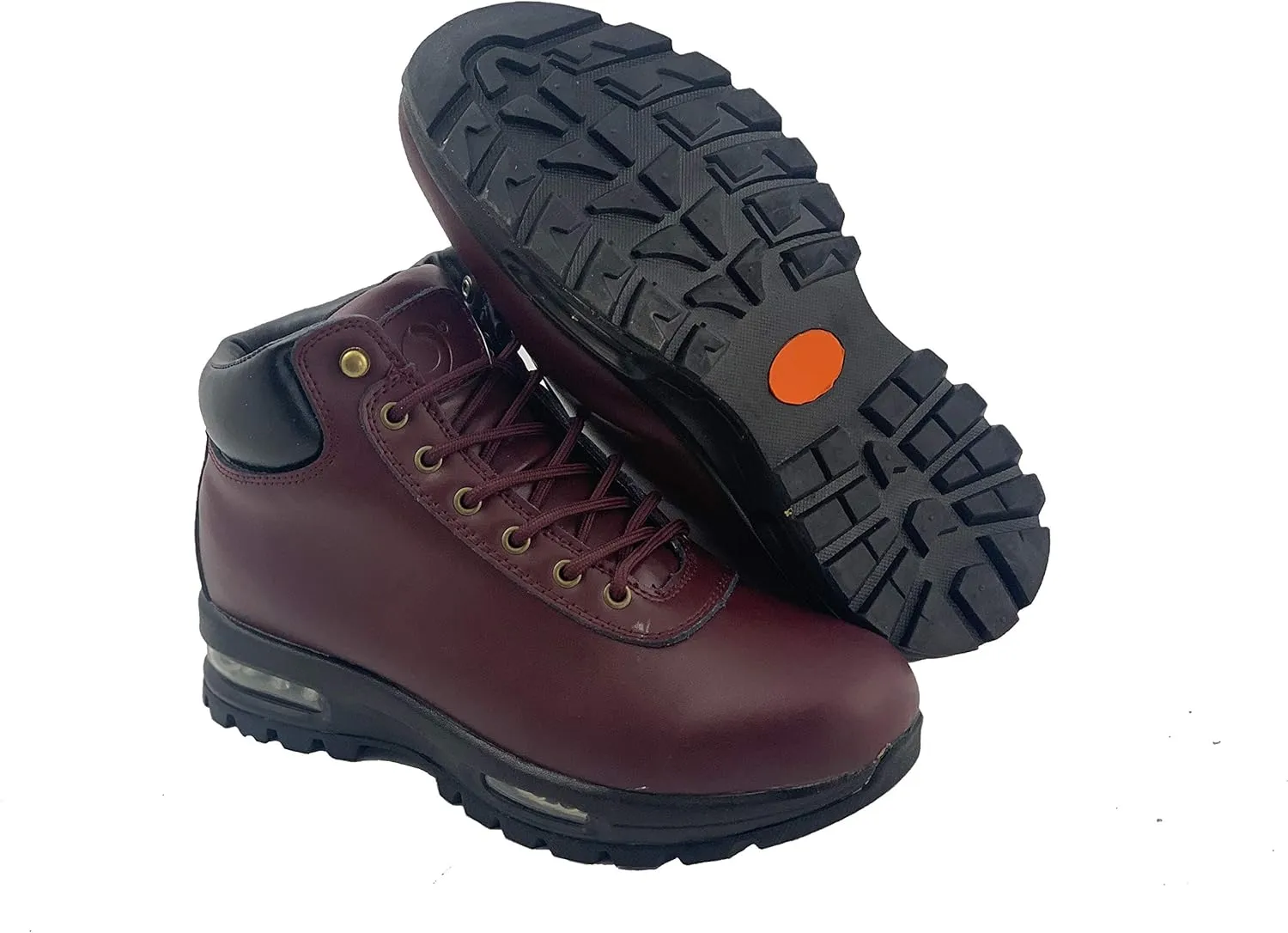 LABO Men's Black Hiking Leather Boot Air Heel #5712