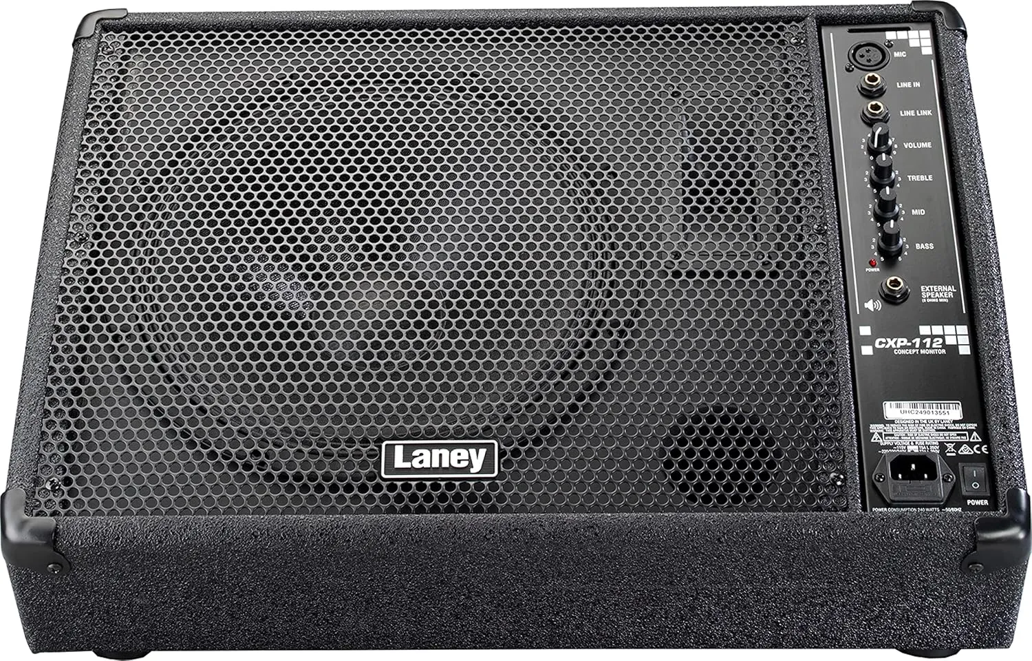 Laney CXP-112 Active Stage Monitor 240W 12 Inch Woofer Plus Horn, Black