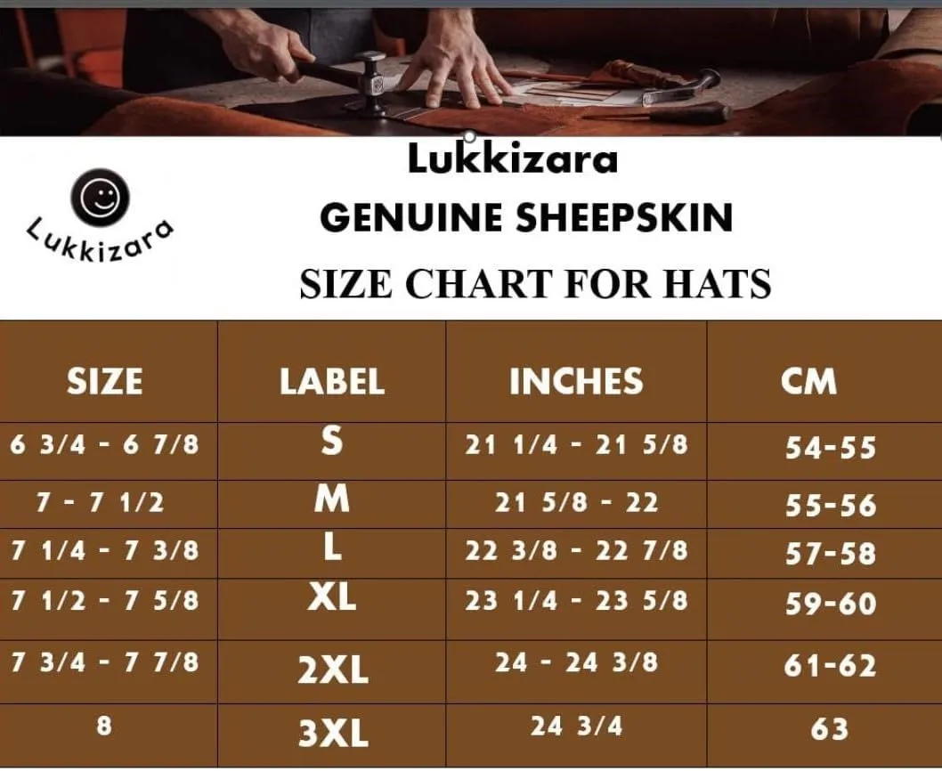 Leather Aviator Russian Ushanka Trapper Shearling Sheepskin Fur Ear Flap Waterproof Winter Hat