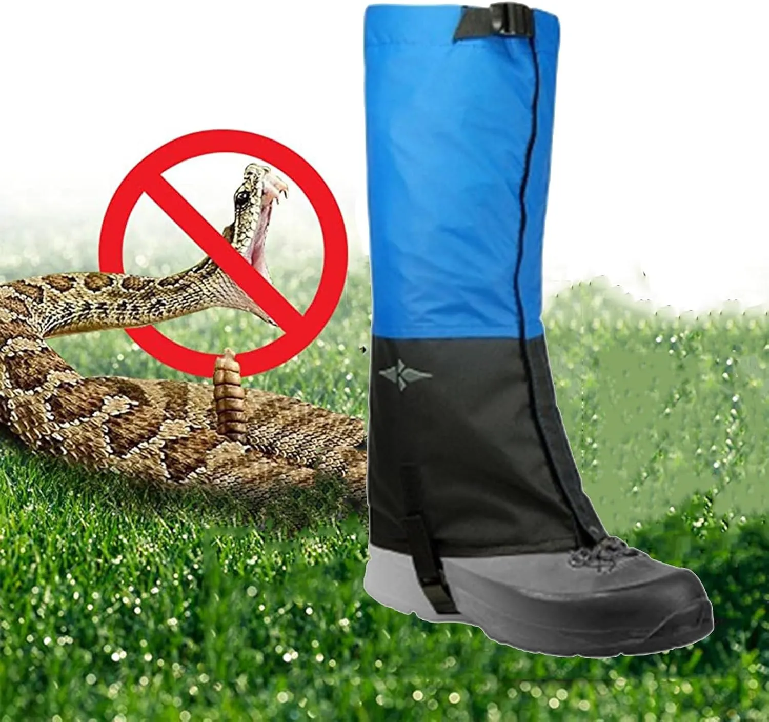 Leg Gaiters for Hiking Waterproof, Adjustable and Durable Leg Leggings Sand and Insect Proofing for Men and Women Walking Hunting Climbing Snowshoeing