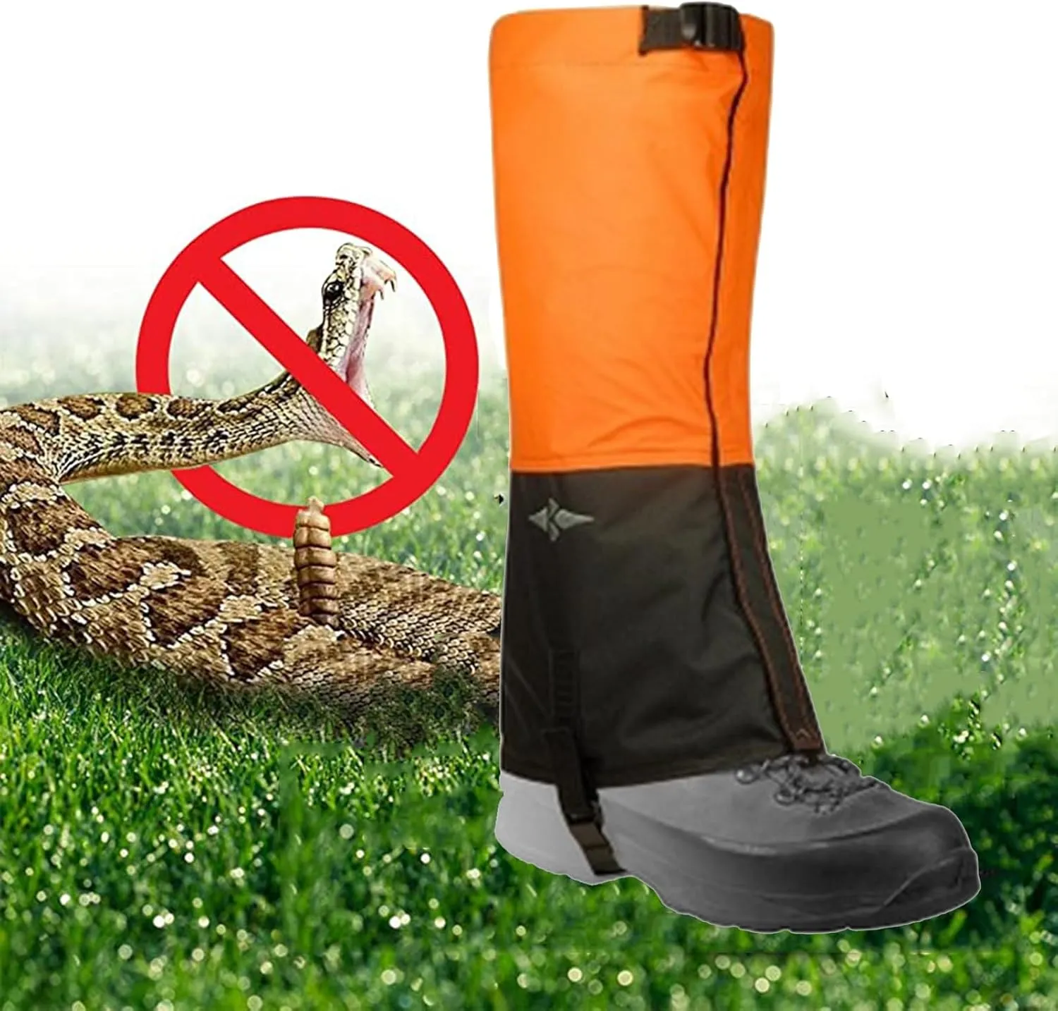 Leg Gaiters for Hiking Waterproof, Adjustable and Durable Leg Leggings Sand and Insect Proofing for Men and Women Walking Hunting Climbing Snowshoeing